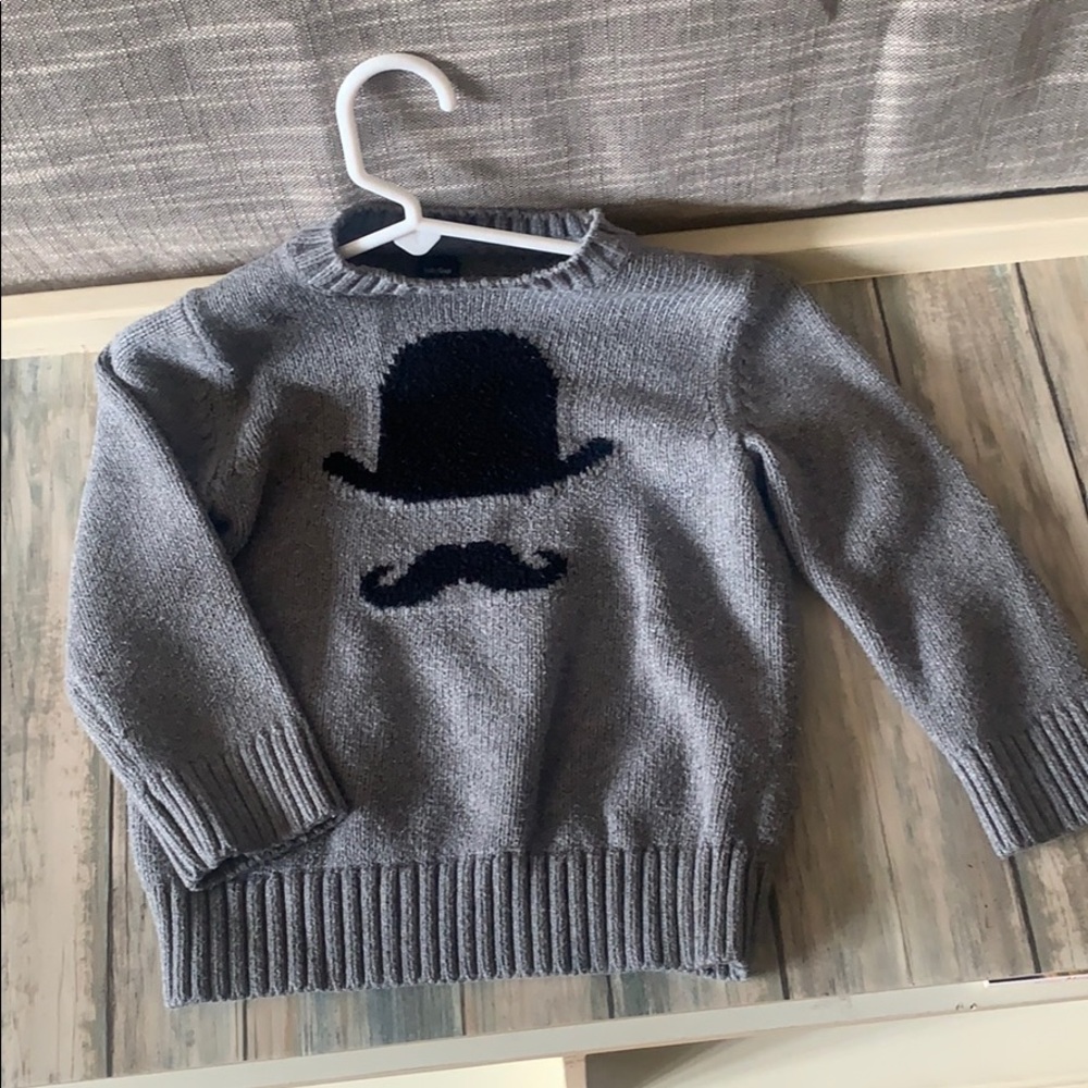Gap mustache sweater grey 3T